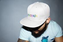 Load image into Gallery viewer, White Snapback w/colors