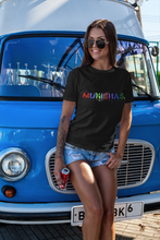 Load image into Gallery viewer, Black Short-Sleeve Unisex T-Shirt w/colors