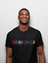 Load image into Gallery viewer, Black Short-Sleeve Unisex T-Shirt w/colors
